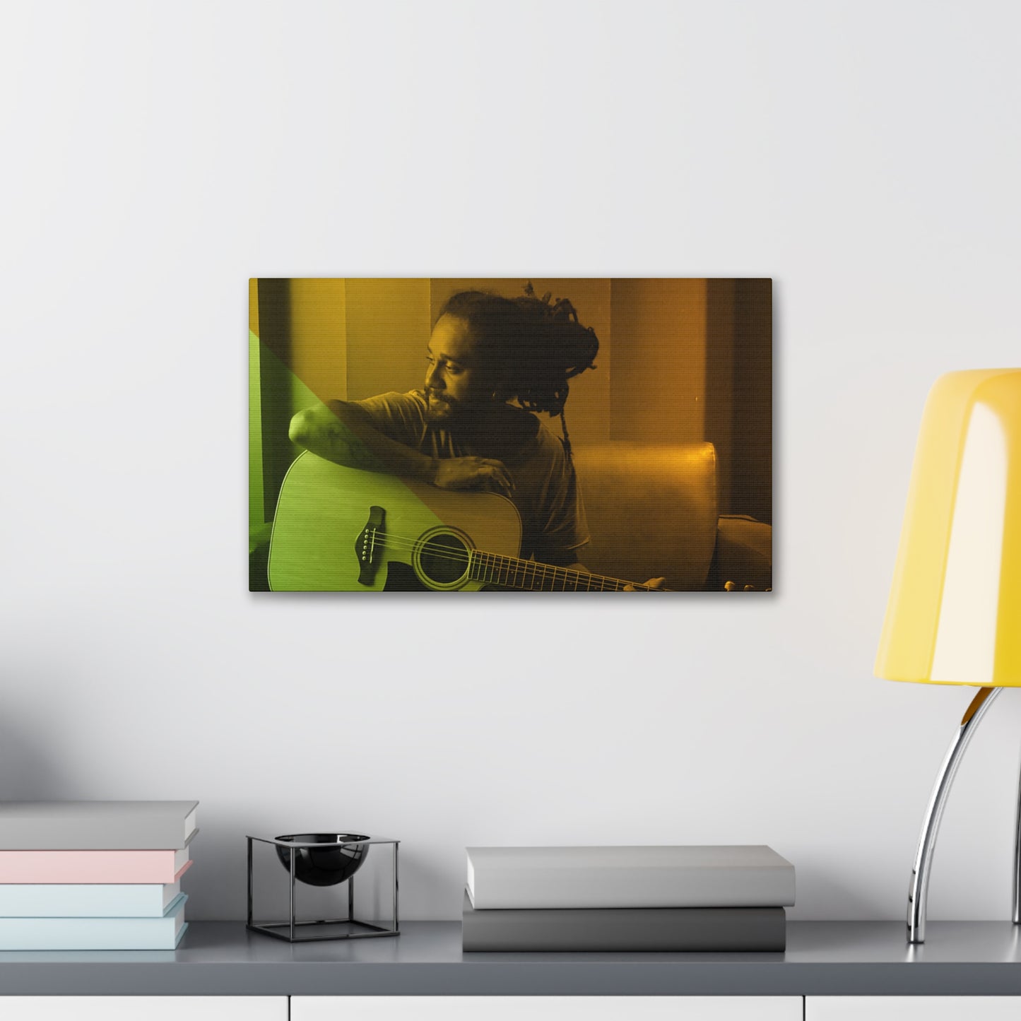 Rasta Canvas Wall Art - Guitarist Home Decor