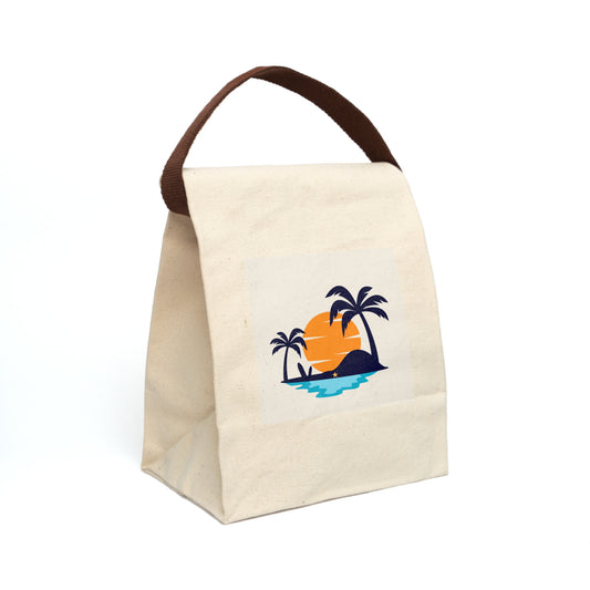Tropical Sunset Lunch Bag with Strap