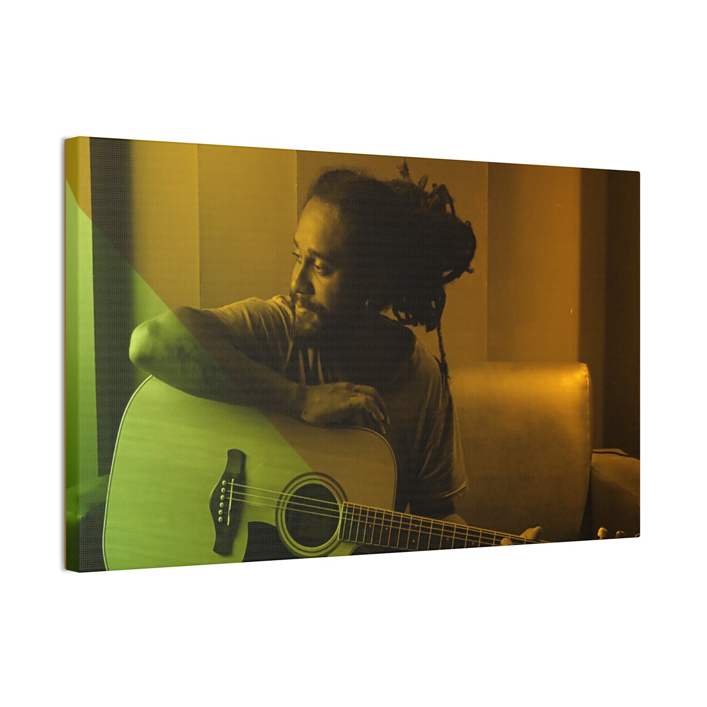 Rasta Canvas Wall Art - Guitarist Home Decor