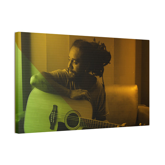 Rasta Canvas Wall Art - Guitarist Home Decor