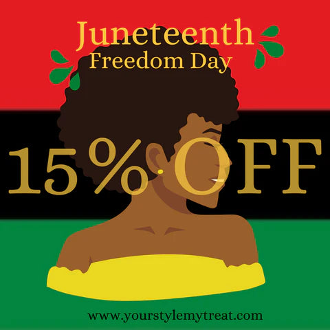 Annual Juneteenth Sale - 15% OFF